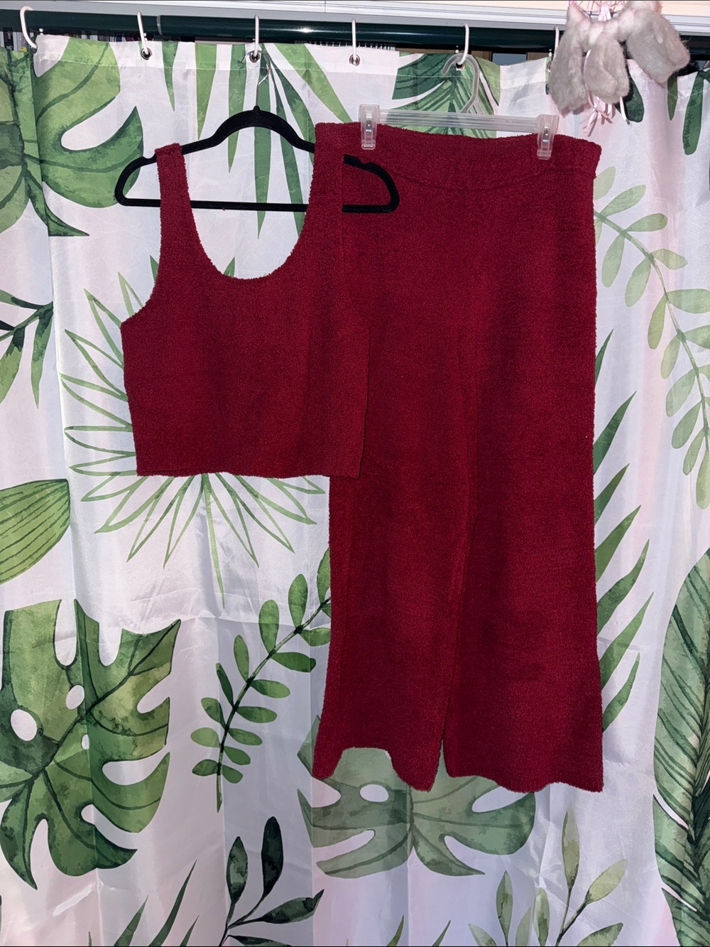 aerie Marshmallow Wide-Leg Pants and Crop Tank Set